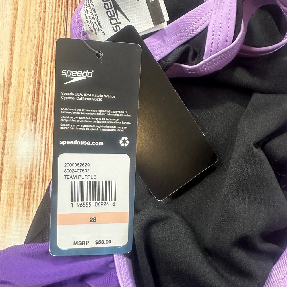 Speedo Girls Youth Swimsuit One Piece Size 28 - Picture 4 of 11